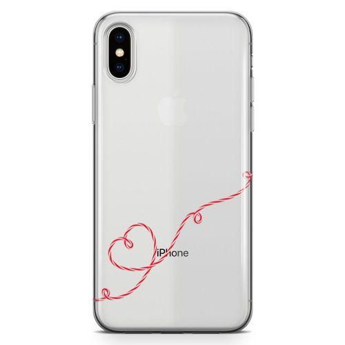 Apple iPhone XS Kılıf Şeker Kalp Arka Kapak Koruma Desenli Full Koruyucu