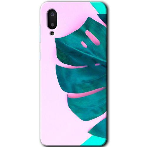 Samsung Galaxy A02 Kılıf Baskılı Kapak - 3D Yaprak +Tam Kaplayan Mat Seramik