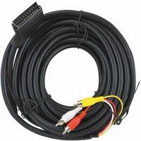 Scart 3RCA 10 Metre Kablo