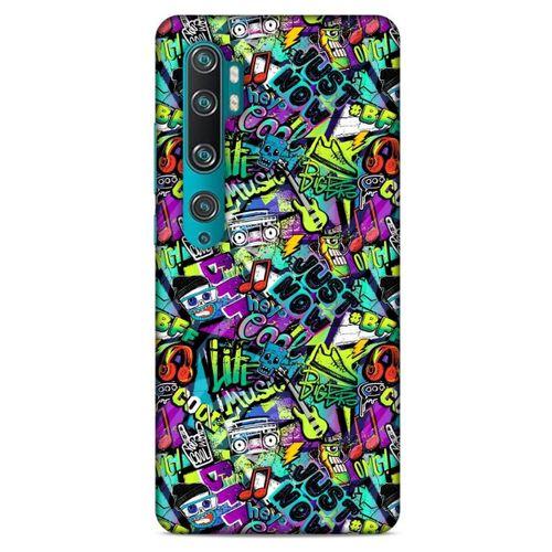 Graffitix (1) Desenli Silikon Kapak Xiaomi Mi Note 10 Kılıf