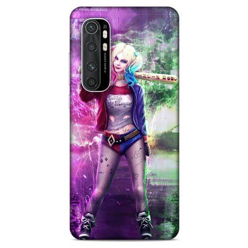 Xiaomi Mi Note 10 Lite Uyumlu Kılıf Harley Quinn (30) Silicone Case Koyu kahverengi