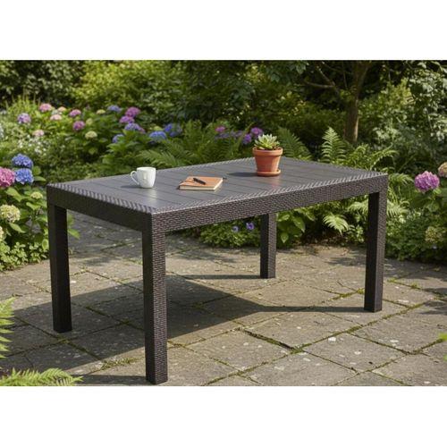 Mandella SHOW RATTAN MASA (CAMSIZ) EKO KAHVERENGİ