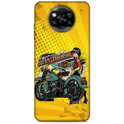 Xiaomi Redmi Poco X3 Uyumlu Kılıf Motorsiklet (44) Tough Armor Kılıf Harley