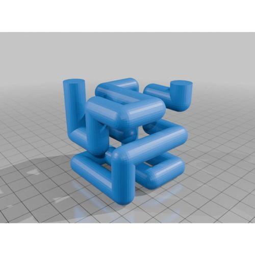 Kolay Basılan 3D Bilye Labirenti Elmas Labirent 3D Baskı