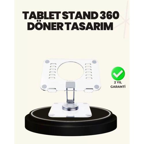 Ayarlanabilir Şeffaf Tablet Standı Kaymaz Silikon Tabanlı