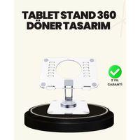 Ayarlanabilir Şeffaf Tablet Standı Kaymaz Silikon Tabanlı