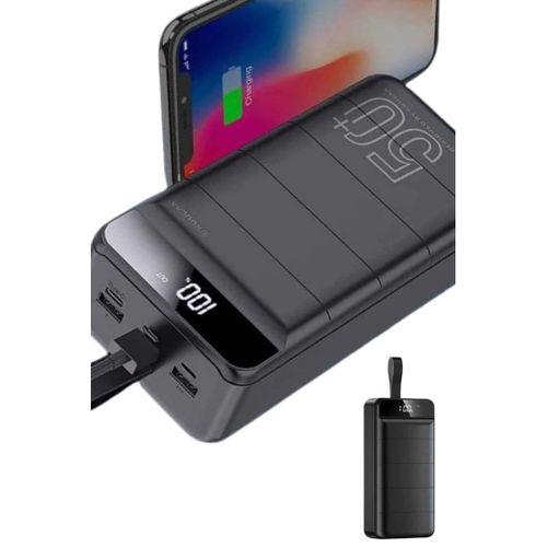 Hızlı Taşınabilir 50.000 Mah Powerbank Led Ekran Android Ve İos Uyumlu Yeni Nesil