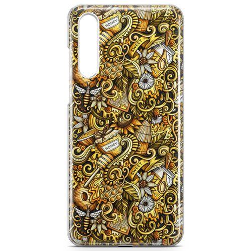Huawei P20 Pro Kılıf Honey Doodle Arka Kapak Koruma Desenli Full Koruyucu