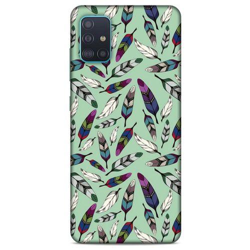 Samsung Galaxy A51 Kılıf Desenli Özel Seri Tüyler (14) Lansman Kılıf