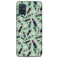 Samsung Galaxy A51 Kılıf Desenli Özel Seri Tüyler (14) Lansman Kılıf