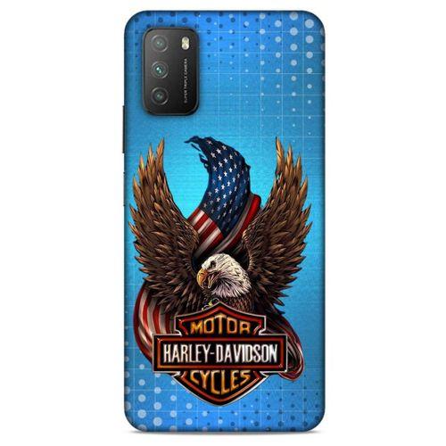 Xiaomi Poco M3 Uyumlu Kılıf Motorsiklet (38) Neo Hybrid Kılıf Harley Davidson