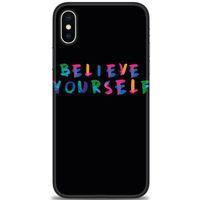 iPhone XS Kılıf HD Baskılı Kılıf - Believe + Tam Ekran Koruyucu