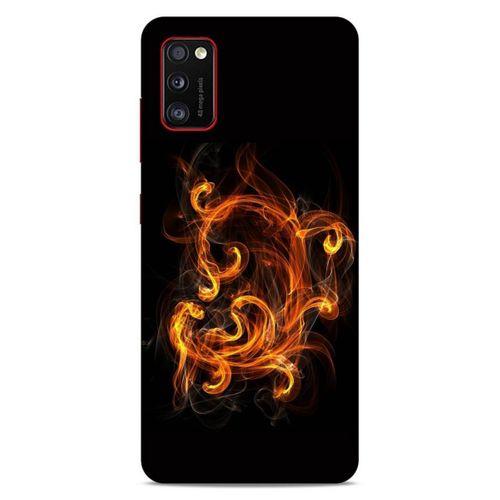 Lopard Samsung Galaxy A41 Uyumlu Kılıf FireX (25) Antişok Kapak Ateş Kırmızı