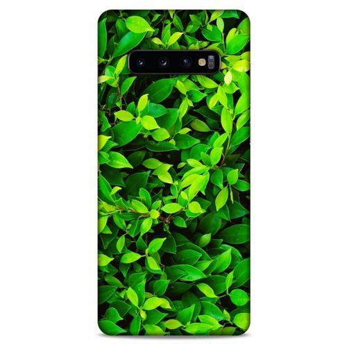 Lopard Samsung Galaxy S10 Plus Uyumlu Kılıf Bahar (29) Arka Koruma Kılıfı Açık Yeşil
