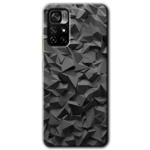 MRCİLETİSİM Xiaomi Redmi Note 11T Kılıf HD Desen Baskılı Arka Kapak + Temperli Cam - Dark Broke