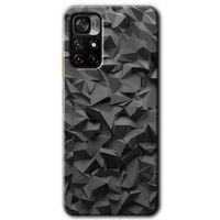 MRCİLETİSİM Xiaomi Redmi Note 11T Kılıf HD Desen Baskılı Arka Kapak + Temperli Cam - Dark Broke