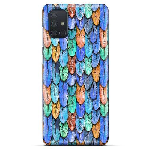 Samsung Galaxy M51 Kılıf Desenli Özel Seri Tüyler (37) Silicone Cover