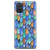 Samsung Galaxy M51 Kılıf Desenli Özel Seri Tüyler (37) Silicone Cover