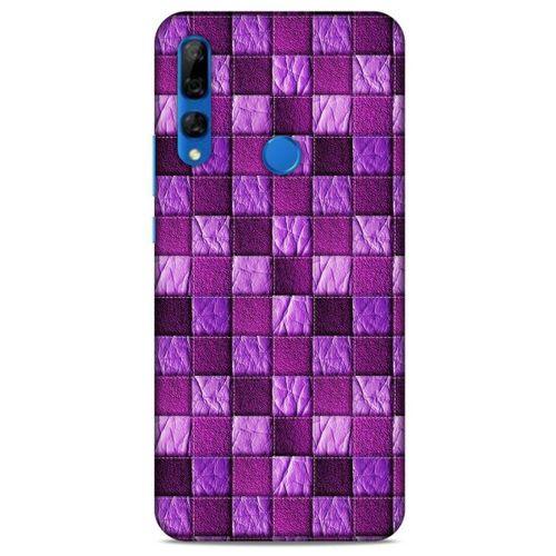 Huawei Y9 Prime 2019 Kılıf Patchwork (5) Koruma Kabı Fuşya