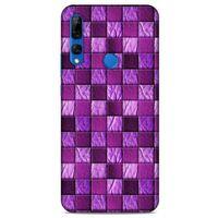 Huawei Y9 Prime 2019 Kılıf Patchwork (5) Koruma Kabı Fuşya