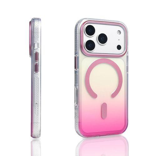 Apple iPhone 17 Pro Kılıf M-safe Şarj Özellikli Transparan Renk Geçişli Zore Toros Kapak