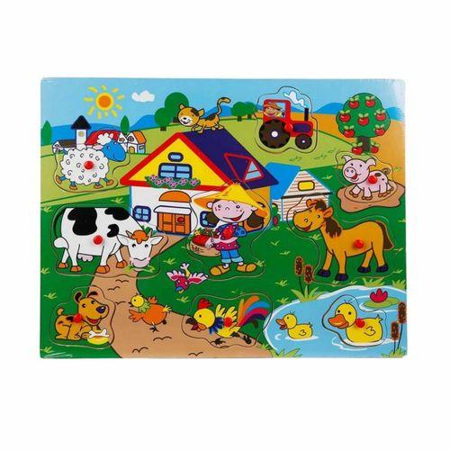 Nessiworld Tahta Raptiyeli Bultak Çiftlik Puzzle 9 Parça