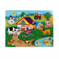Nessiworld Tahta Raptiyeli Bultak Çiftlik Puzzle 9 Parça