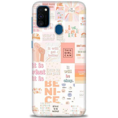 Samsung Galaxy M30S Kılıf HD Baskılı Kılıf - This Girl Can + Tam Ekran Koruyucu