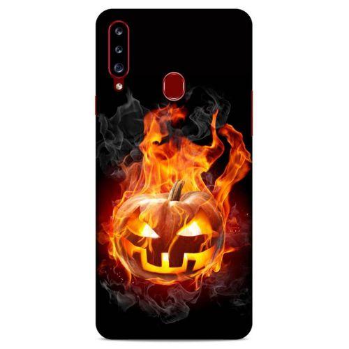Lopard Samsung Galaxy A20s Uyumlu Kılıf FireX (21) Koruyucu Kapak Halloween