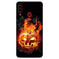 Lopard Samsung Galaxy A20s Uyumlu Kılıf FireX (21) Koruyucu Kapak Halloween