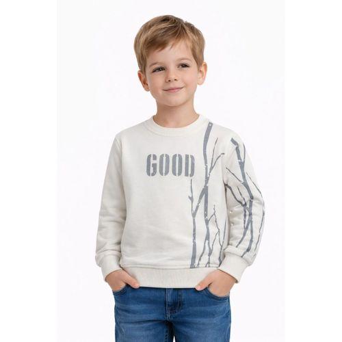 Erkek Çocuk Önü Arkası Baskılı Sweatshirt BGL-ST05241
