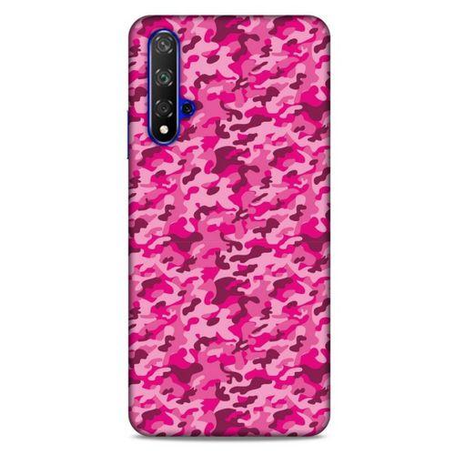 Huawei P Smart S 2020 Uyumlu Kılıf Pembe Delisi (32) Soft Silikon Kılıf Kamuflaj