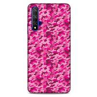 Huawei P Smart S 2020 Uyumlu Kılıf Pembe Delisi (32) Soft Silikon Kılıf Kamuflaj