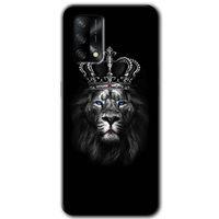 Potkal Hediye Fabrikası Oppo A54 Kılıf HD Desen Baskılı Arka Kapak - King Lion