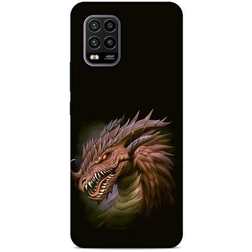 Xiaomi Mi 10 Lite Kılıf Dragons (18) Telefon Kılıfları Kahverengi Ejderha