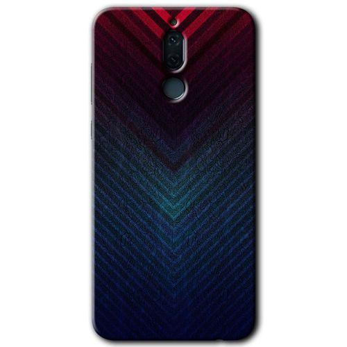 MRCİLETİSİM Huawei Mate 10 Lite Kılıf HD Desen Baskılı Arka Kapak + Temperli Cam - Abstract 4
