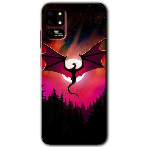 Reeder S19 Max Kılıf HD Desen Baskılı Arka Kapak - Dragon Night