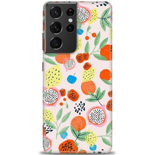 Samsung Galaxy S21 Ultra Kılıf HD Baskılı Kılıf - Ejder Meyvesi + Tam Ekran Koruyucu