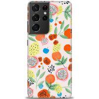 Samsung Galaxy S21 Ultra Kılıf HD Baskılı Kılıf - Ejder Meyvesi + Tam Ekran Koruyucu