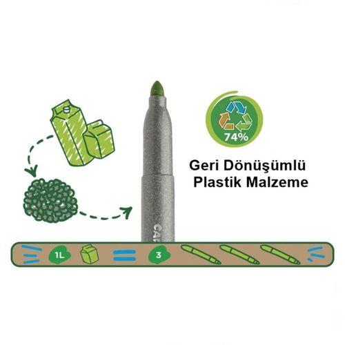 Carioca Carioca Eco Family Jumbo Süper Yıkanabilir Keçeli Boya Kalemi 12li