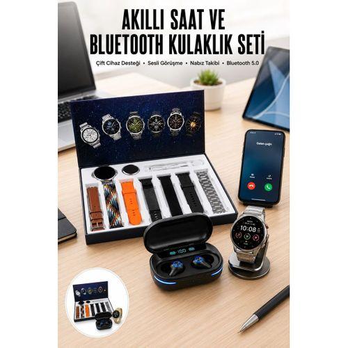 Seti Bluetooth Kulaklık Ucuz Kaliteli Yeni Nesil Akıllı Saat