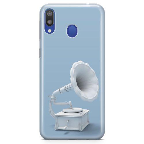 Samsung Galaxy M20 Kılıf Gramofon Arka Kapak Koruma Desenli Full Koruyucu