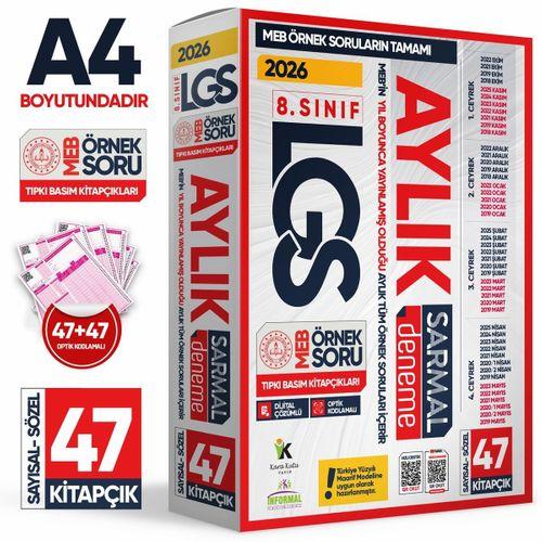 2026 8 Sınıf LGS Aylık SARMAL Deneme Seti MEB Örnek Soru Tıpkı Basım Çözümlü PAKET