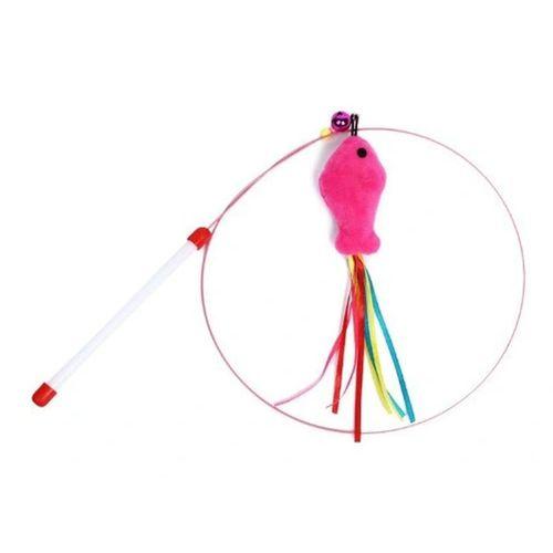 Eğitici Oyuncak Balıklı Kedi Oyun Oltası 90 Cm