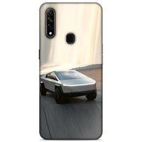 Lopard Oppo A31 Uyumlu Kılıf PickUpX (17) Tasarım Kılıf Gümüş Gri