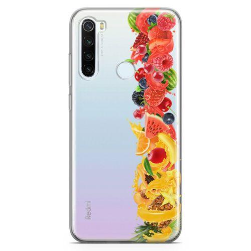 Xiaomi Redmi Note 8 Kılıf Ananas Nar Meyve Arka Kapak Koruma Desenli Full Koruyucu