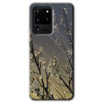 Potkal Hediye Fabrikası Samsung Galaxy S20 Ultra Kılıf HD Desen Baskılı Arka Kapak - Branches Flowers