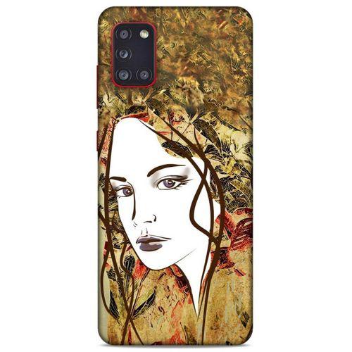 Lopard Samsung Galaxy A31 Uyumlu Kılıf Sürreal Yüzler ♀ (28) Arka Kapak Desenli