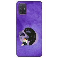 Samsung Galaxy A71 Kılıf Depresyon (41) Tank Kılıf Koyu Yeşil Pembe