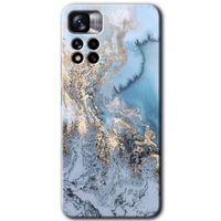 Potkal Hediye Fabrikası Xiaomi Redmi Note 11 Pro Plus 5G Kılıf HD Desen Baskılı Arka Kapak - Eski Mermer